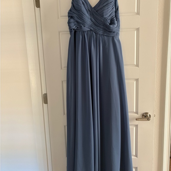 Slate blue bridesmaid dress size 6. - Picture 3 of 4